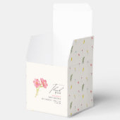 Boheemse wilde bloemen Baby shower Bedankdoosjes (Geopend)