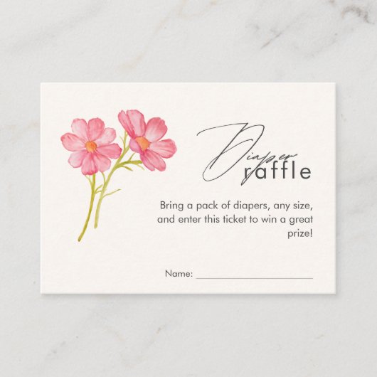 Boheemse wilde bloemen Baby shower Informatiekaartje (Voorkant)