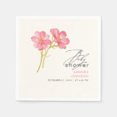 Boheemse wilde bloemen baby shower servet (Voorkant)