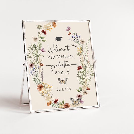 Boheemse Wilde Bloemen Diploma Poster