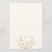 Boheemse Wilde Bloemen Huwelijk Tafelnummer (Achterkant)