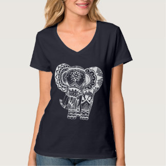 Boheemse witte olifant T-shirt