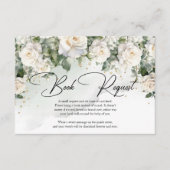 Boheemse witte rozen eucalyptus groen en goud informatiekaartje (Voorkant)