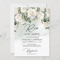 Boheemse witte rozen eucalyptus stijgen en stralen