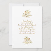 Boheemse woestijn Baby shower Meisje Invitation Kaart (Achterkant)