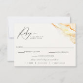 Boheemse woestijn bruiloft RSVP Maaltijd keuze Kaartje (Voorkant)