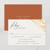 Boheemse woestijn bruiloft RSVP Maaltijd keuze Kaartje (Voorkant / Achterkant)