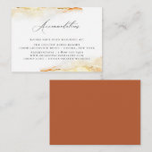 Boheemse woestijn Waterverf bruiloft accommodaties Informatiekaartje (Voorkant / Achterkant)