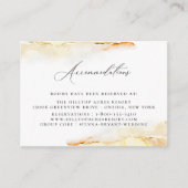 Boheemse woestijn Waterverf bruiloft accommodaties Informatiekaartje (Voorkant)