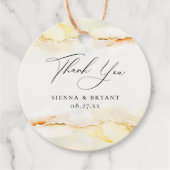 Boheemse woestijn Waterverf bruiloft dank u Bedankjes Labels (Voorkant)