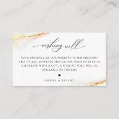 Boheemse woestijn Waterverf bruiloft goed wensen Informatiekaartje (Voorkant)