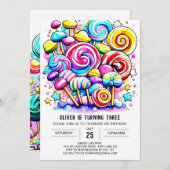 Boheemse zoete chocolade Verjaardag Kaart (Voorkant / Achterkant)