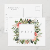 Boheemse zomerse huwelijksreactie Liedverzoek Uitnodiging Briefkaart (Voorkant / Achterkant)