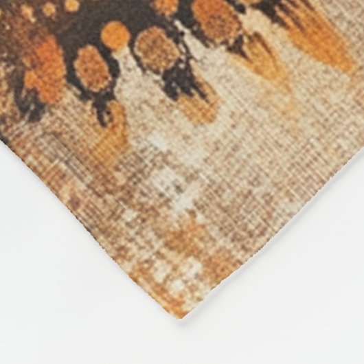 Boheemse Zonnebloem Mandala Fleece Deken (Hoek)