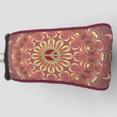 Boheemse zonneschijn Vrede Bloem van het Leven Golfheadcover (Voorkant)