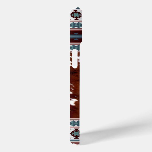 Boheemse Zuid-Westerne Koeienhuid Cowgirl Stijl Case-Mate iPhone Case (Achterkant / Rechts)