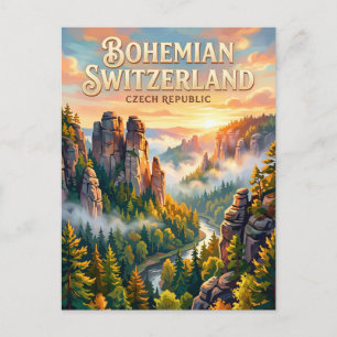 Boheemse Zwitserland Nationaal Park Tsjechië Briefkaart