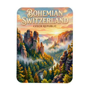 Boheemse Zwitserland Nationaal Park Tsjechië Magneet