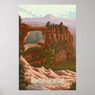 Boheemse Zwitserland Nationaal Park Tsjechië Poster