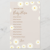 Bohemain Daisy Floral Prayers for Baby (Voorkant)
