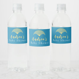 Boheman Sun Baby shower Water Fles Label Waterfles Etiket