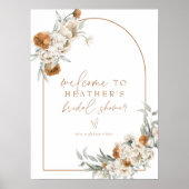 BOHEME Boho Terracotta Arch Vrijgezellenfeest Welk Poster (Voorkant)