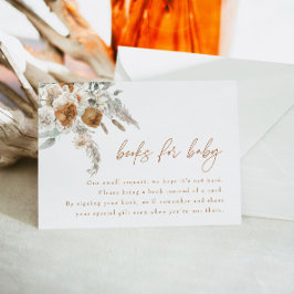 BOHEME Boho Terracotta Bloemenboeken voor Baby Kaa Kaart