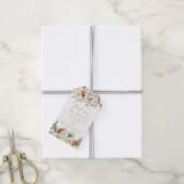 BOHEME Earthy Terracotta Floral Hartelijk dank Cadeaulabel (Met Touw)