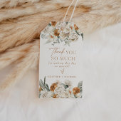 BOHEME Earthy Terracotta Floral Hartelijk dank Cadeaulabel
