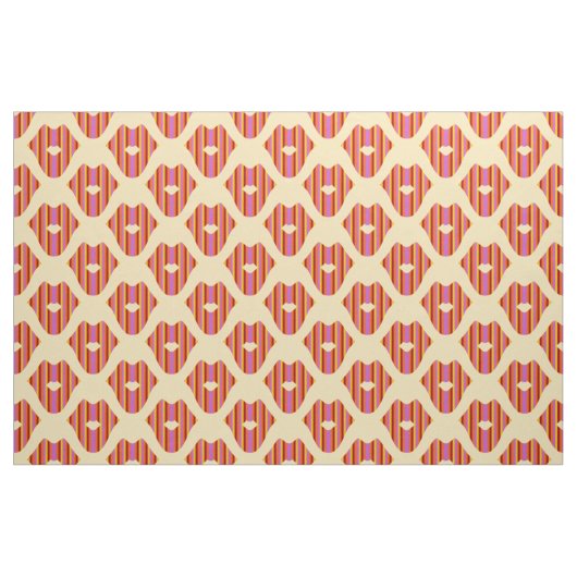 Boheme Lips op Geel Stof (Fat Quarter)