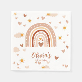Boheme regenboog - 1 jaar Meisje Servet