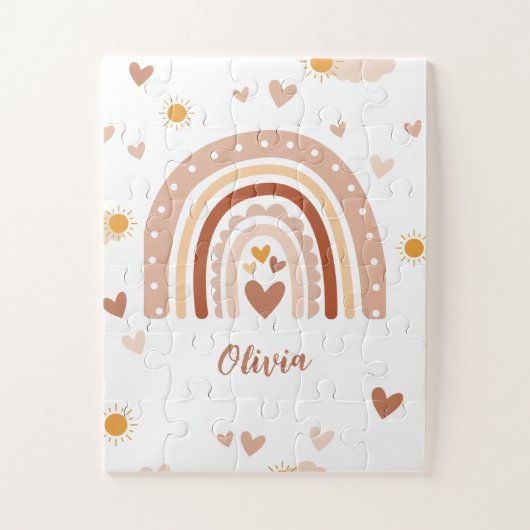 Boheme (regenboog) - Geheugenboog Legpuzzel (Verticaal)