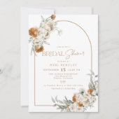 BOHEME Terracotta Floral Boho Arch Vrijgezellenfee Kaart (Voorkant)