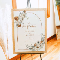 BOHEME Terracotta Floral Boho Baby shower Welkom