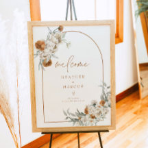 BOHEME Terracotta Floral Boho Baby shower Welkom