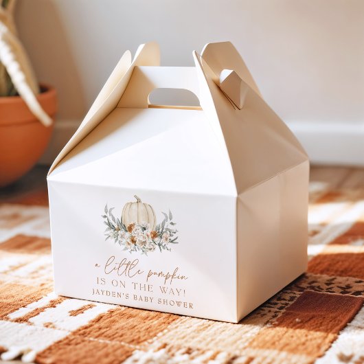 BOHEME Terracotta Floral Pumpkin Baby shower Bedankdoosjes