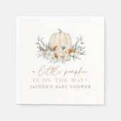 BOHEME Terracotta Floral Pumpkin Baby shower Servet (Voorkant)