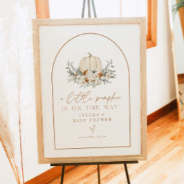 BOHEME Terracotta Pompoen Baby shower Welkom Poster