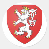 Boheme, Tsjechië Ronde Sticker (Voorkant)