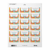 Boheme Uil Wit Groot Label (Full Sheet)