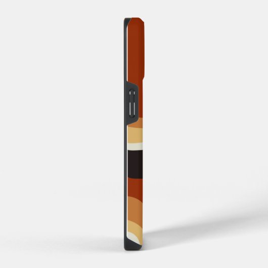 Bohemen Abstracte 70s Art Groovy Monogram iPhone Hoesje (Rechterkant)