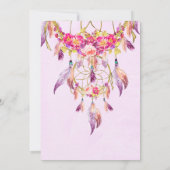 Bohemen American Indian Dream Catcher Birthday Kaart (Achterkant)