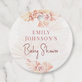 Bohemen Baby shower Pampas Grass Neutral Sprinkle Bedankjes Labels