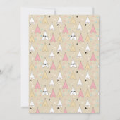 Bohemen Baby shower voor pasteien en pijlen Kaart (Achterkant)