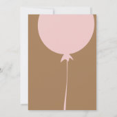 Bohemen ballon: een feest kaart (Achterkant)