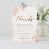 Bohemen Bedankt Boho Wedding Engagement Party (Staand voorkant)