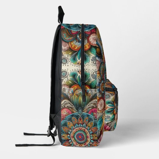 Bohemen Bedrukte Rugzak (Links)