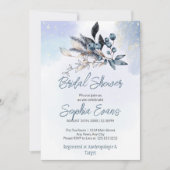 Bohemen blauwe bosbessen en groen blauw Vrijgezell Kaart (Voorkant)