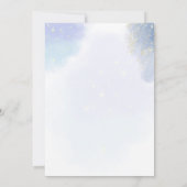 Bohemen blauwe bosbessen en groen blauw Vrijgezell Kaart (Achterkant)