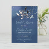 Bohemen blauwe bosbessen en groen blauw Vrijgezell Kaart (Staand voorkant)